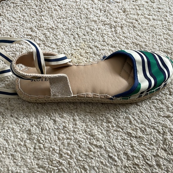 Just Fab striped lace up espadrilles - Picture 3 of 4